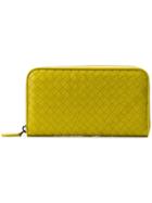 Bottega Veneta Square Zipped Purse - Yellow