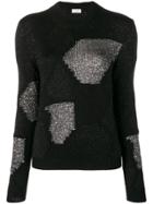 Saint Laurent Lurex Knitted Jumper - Black