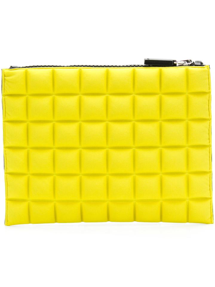 No Ka' Oi Chocolate Bar Quilted Purse - Yellow & Orange
