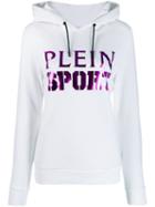 Plein Sport Logo Printed Hoodie - White