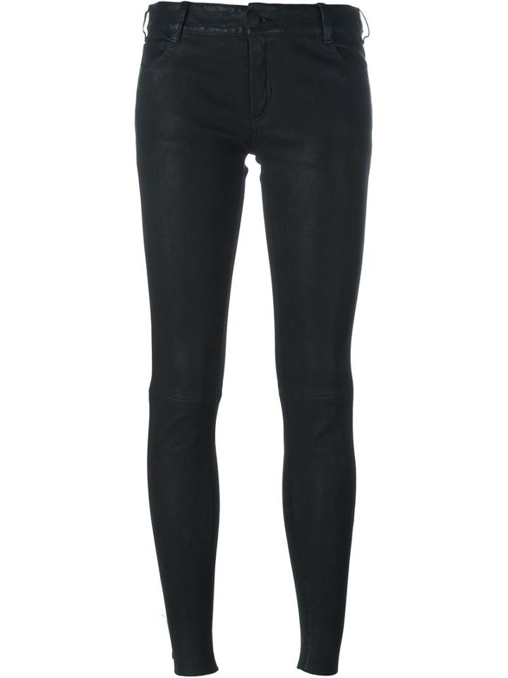 Drome Skinny Trousers, Women's, Size: Small, Black, Leather