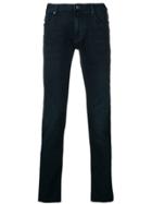 Emporio Armani Regular Slim Fit Trousers - Blue