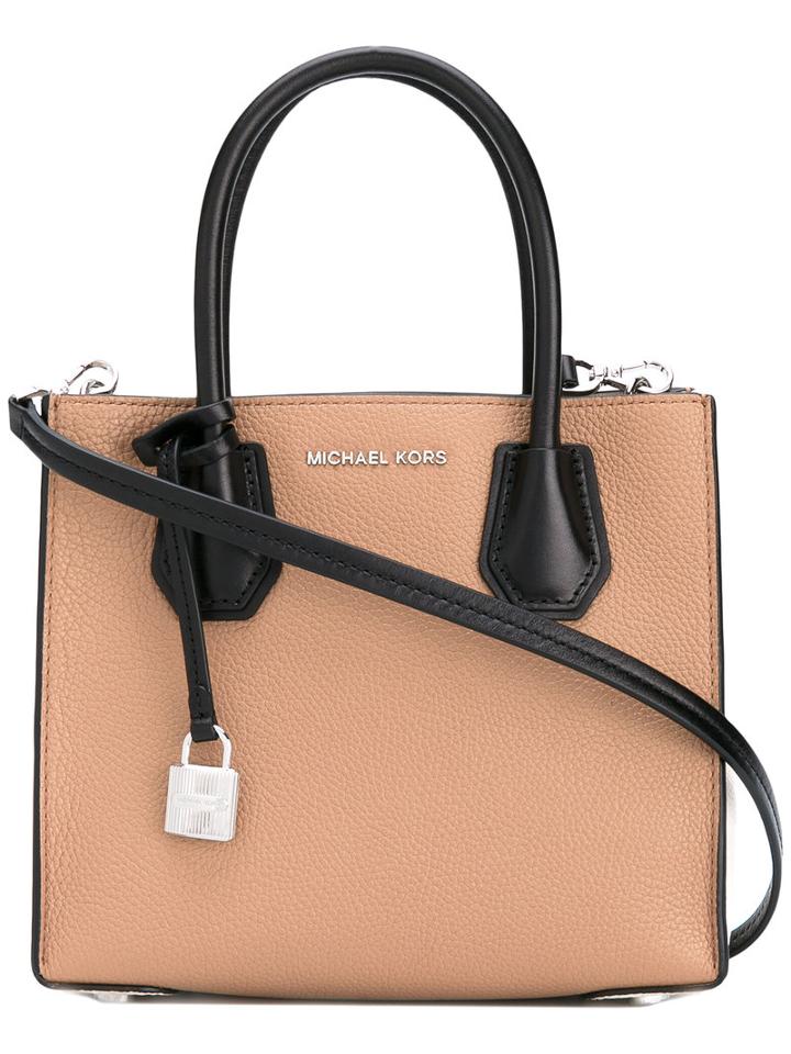 Michael Michael Kors - Small Block Panel Tote - Women - Leather - One Size, Brown, Leather