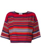 Études Striped Short-sleeve Top - White