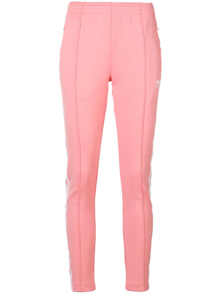 Adidas Skinny Track Pants - Pink & Purple