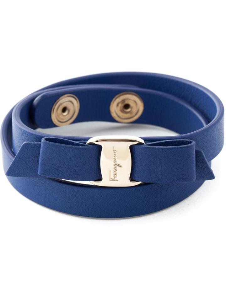 Salvatore Ferragamo 'vara' Bow Wrap Around Bracelet