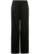Theory Wide-leg Crepe Trousers - Black