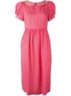 Comme Des Garçons Girl Peter Pan Collar Dress, Size: Xs, Pink/purple, Cotton/rayon
