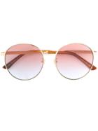 Gucci Eyewear Classic Round-frame Sunglasses - Metallic