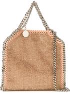 Stella Mccartney Tiny 'falabella' Tote, Women's, Pink/purple, Polyurethane/crystal