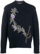 Jacquemus Floral Intarsia Sweater - Blue
