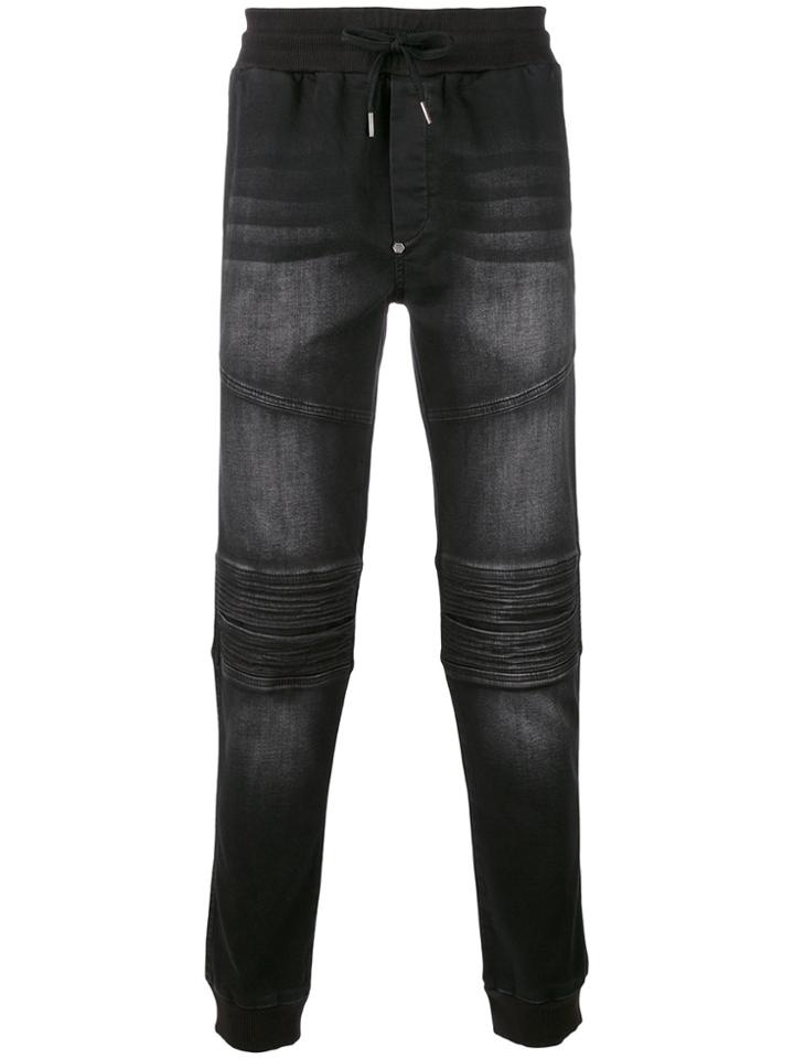 Philipp Plein Biker Jeans - Black