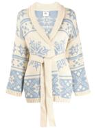 Semicouture Tie Waist Cardigan - Neutrals