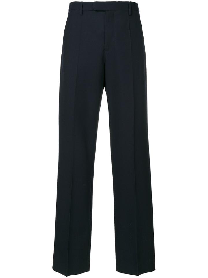 Maison Margiela Straight Leg Tailored Trousers - Blue