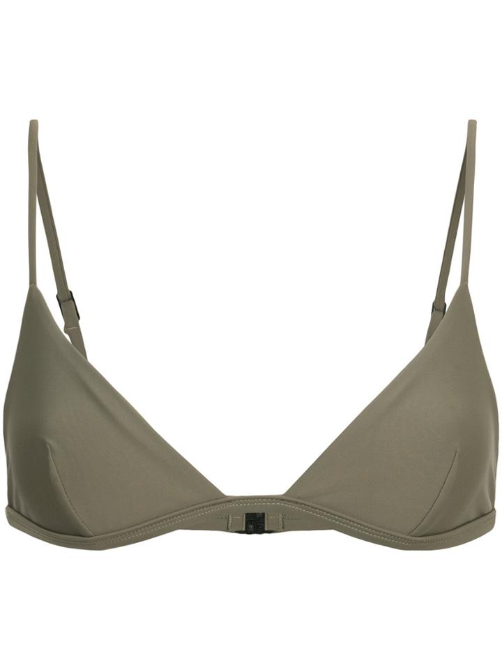 Matteau Petite Triangle Bikini Top - Grey
