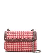 Bottega Veneta Olimpia Shoulder Bag In Intrecciato Check - Red