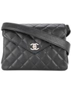 Chanel Vintage Turnlock Shoulder Bag - Black