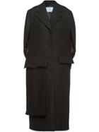 Prada Single-breasted Cape - Black