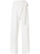 P.a.r.o.s.h. High Waisted Bow Tie Culottes - Nude & Neutrals