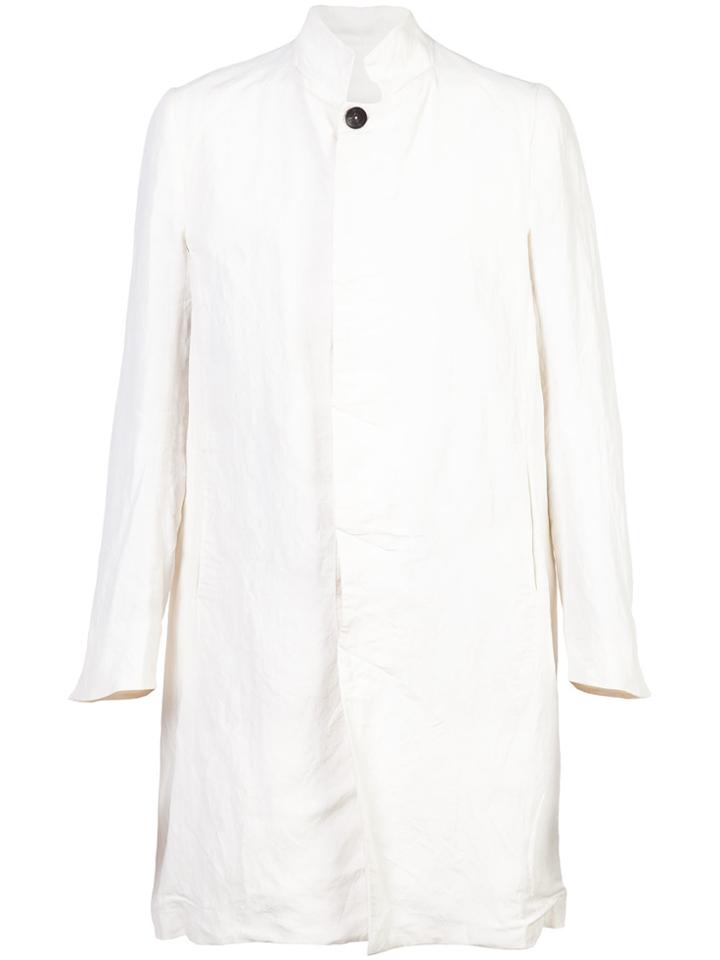 Y / Project Rise Collar Coat - White