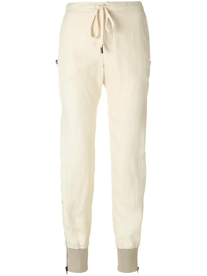 Tom Ford Contrast Side Panel Track Trousers - Nude & Neutrals