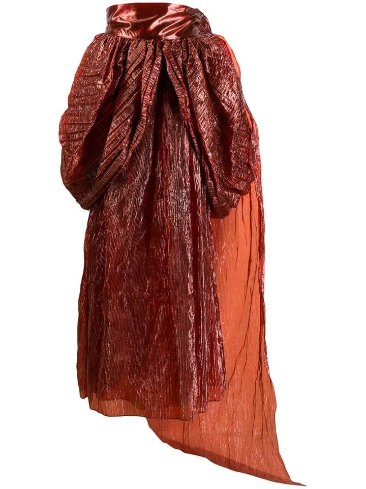Romeo Gigli Pre-owned 1990's Textured Layered Full Skirt