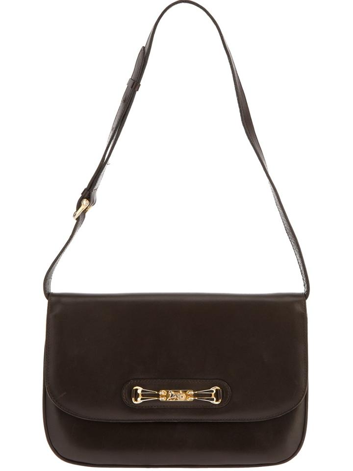 Celine Vintage Carriage Buckle Shoulder Bag