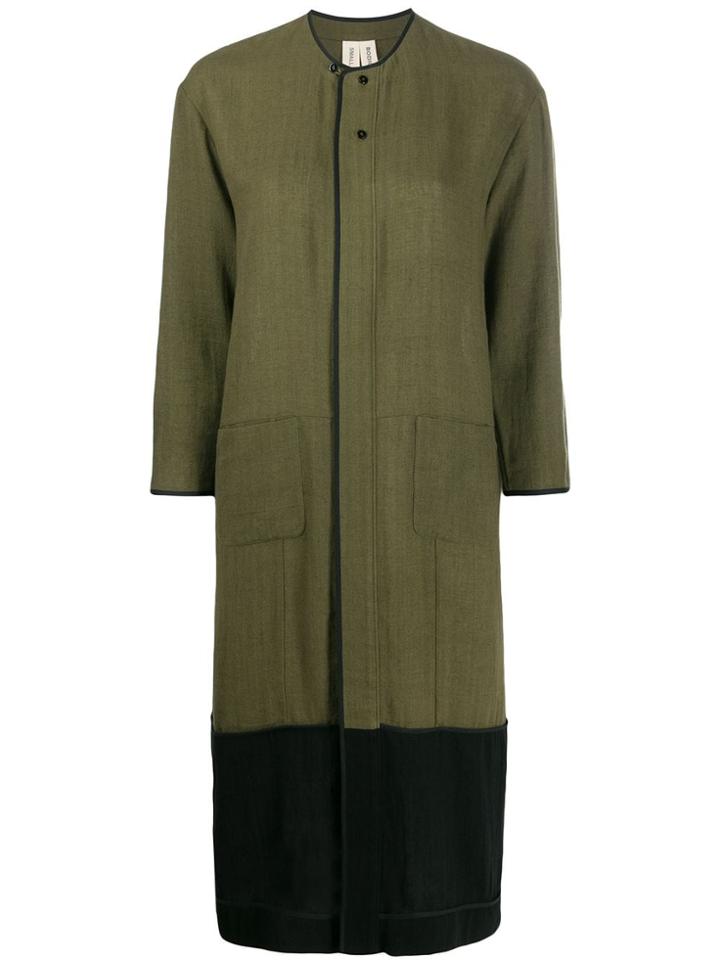 Bodice Studio Button Down Shift Dress - Green