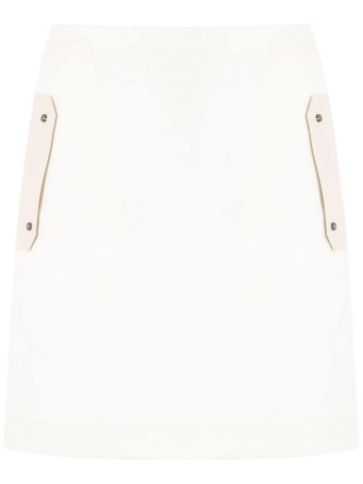 Egrey Studded Short Skirt - White