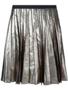 Pleated Skirt, Women's, Size: 4, Grey, Silk, Marc Jacobs