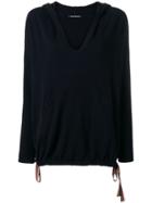 Luisa Cerano Hooded Jumper - Black