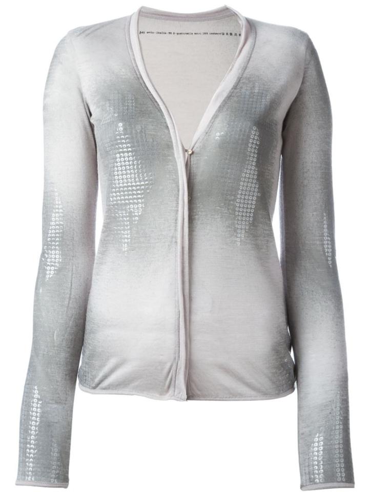 Aviù Sequin Embellished Cardigan, Women's, Size: Medium, Grey, Cashmere