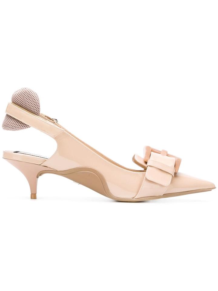 No21 Buckle-detail Kitten Heels - Neutrals