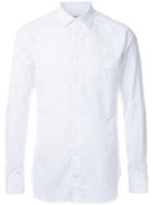Appliquéd Shirt, Men's, Size: 15, White, Cotton, Alexander Mcqueen