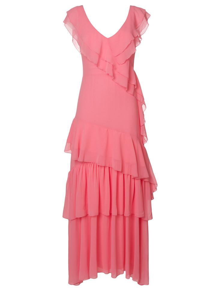 Ki6 Ruffled Dress - Pink & Purple