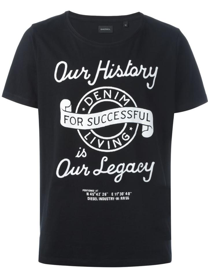 Diesel Banner Print T-shirt