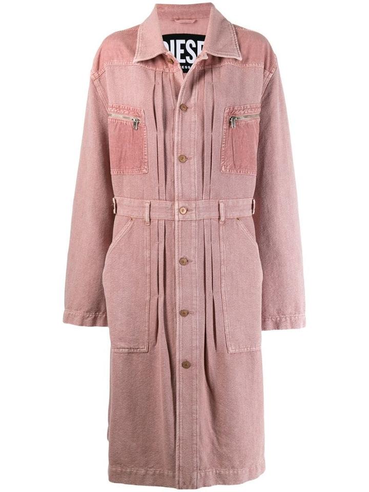 Diesel De-joan-p Denim Dress - Pink