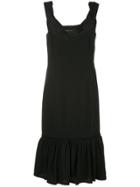 Proenza Schouler Draped Collar Dress - Black
