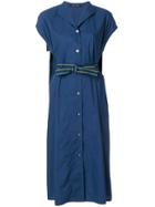 Sofie D'hoore Denim Belted Midi Dress - Blue