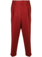 3.1 Phillip Lim Cropped Pleated Trouser - Red