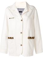 Simonetta Ravizza Denim. Structured Blazer - White