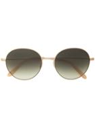 Garrett Leight Valencia Round Frame Sunglasses - Brown