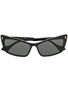 Gucci Eyewear Rectangular Frames Sunglasses - Black