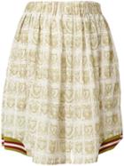 Jean Paul Gaultier Pre-owned Printed Pleated Skorts - Green