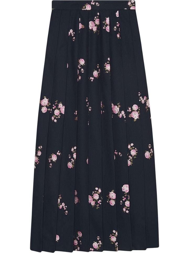 Gucci Floral Fil Coupé Maxi Skirt - Blue