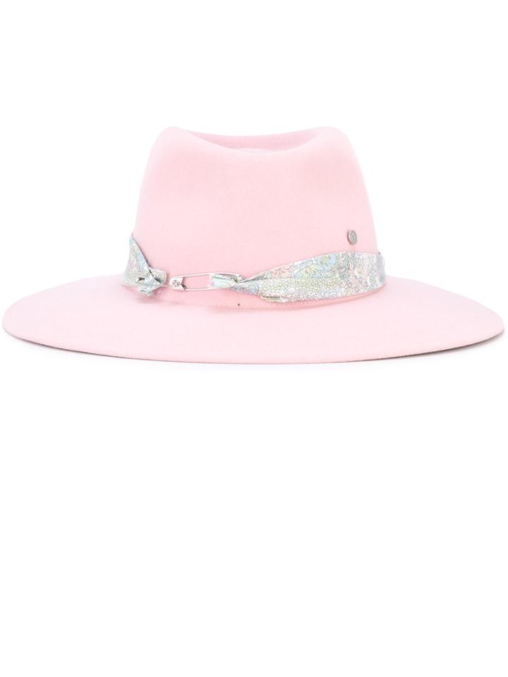 Maison Michel Seduction Hat - Pink & Purple