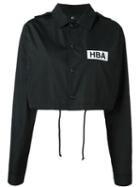 Hood By Air Logo Print Cropped Jacket