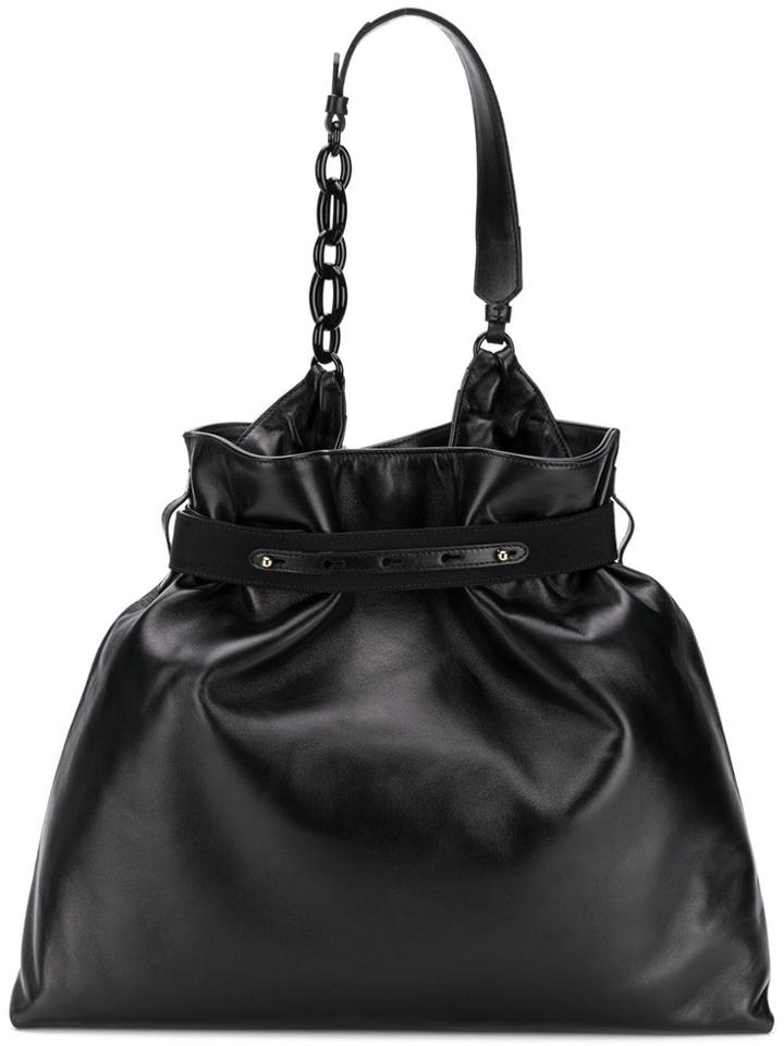 Lanvin Strap Detail Tote Bag - Black