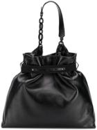 Lanvin Strap Detail Tote Bag - Black