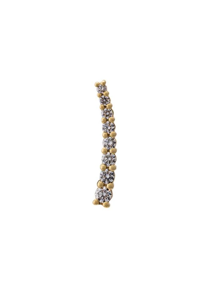 Alinka 'dasha' White Diamond Left Side Small Slider Earring